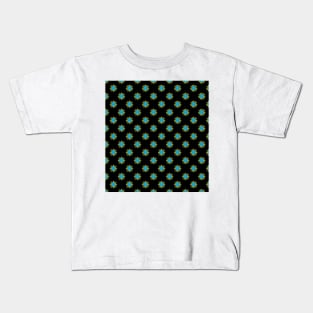 Pattern black flower mask Kids T-Shirt